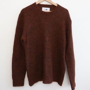 NN07 No Nationality  Italian Yarns Wool Sweater – Brown (Men’s S/M)